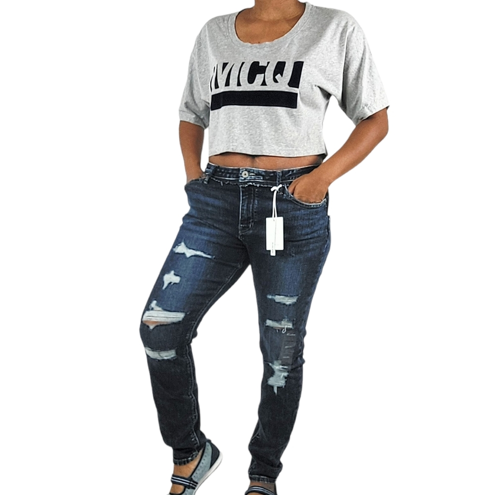 Kancan + Maurices Mid Rise Ripped Jeans